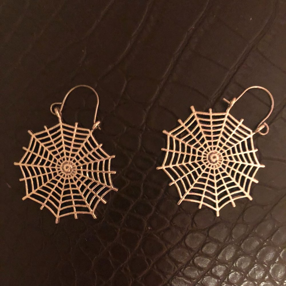 Spider Web Earrings
